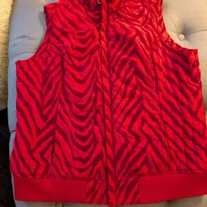 Ariat Red Zebra Print Vest